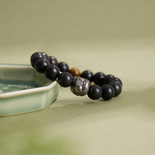 【醒狮·黑龙涎合香珠手串】敦煌小众古法合香珠手串 天然中药材草本手工手串 商品图5