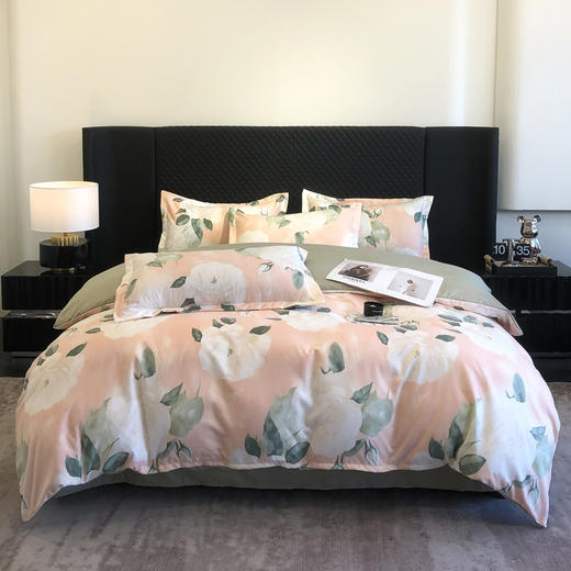 【阳光棉 好睡眠】QIUBAN秋板繁花似锦长绒棉四件套 80支新疆长绒棉 陌上花开 锦上添花 AB双版 可机洗水洗 商品图4