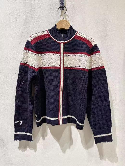 女款拉链针织开衫毛衣zi 商品图0