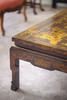 独角鹿西洋古董19世纪中国清代出品东方山水楼阁主题螺钿镶嵌木胎黑漆描金矮桌几 商品缩略图5