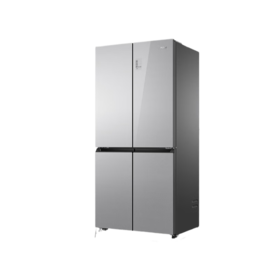 海尔冰箱478L十字四门彩晶面板一级双变频风冷母婴三档变温黑金净化家用大容量冰箱