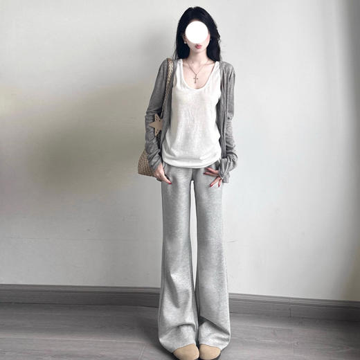 裁缝学苑AS606高腰显瘦微喇裤纸样女装垂感针织裤运动卫裤样板图纸 商品图5