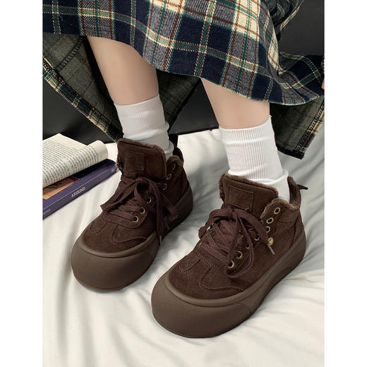 【YW】无忧购冬季新款厚底百搭时尚加绒舒适保暖棉鞋MIS-6253（截单后3-5天发货） 商品图4