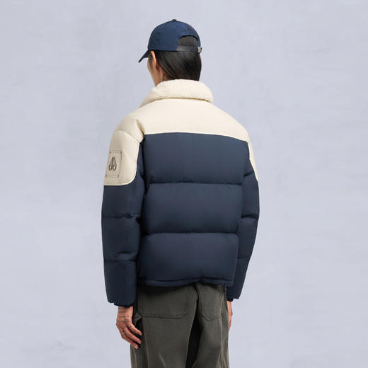 MOOSE KNUCKLES 男士金属驼鹿指节徽标绗缝羽绒服 蓝色 M35MJ107 1850 商品图5