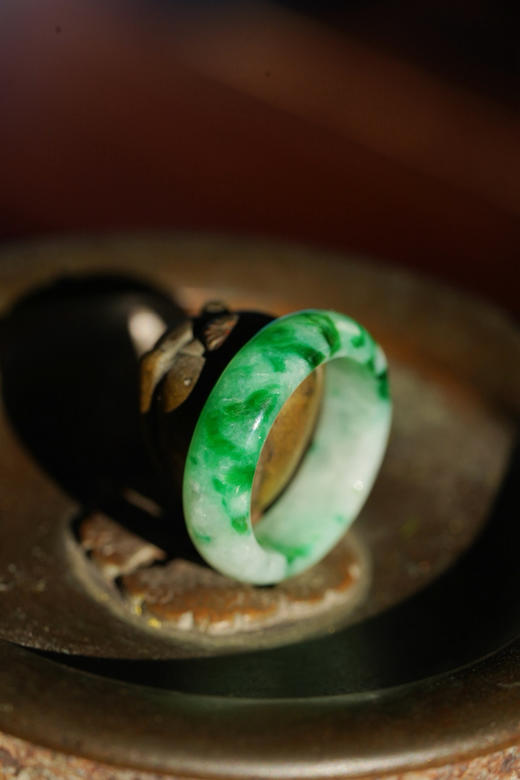 翡翠素圈戒指 商品图0