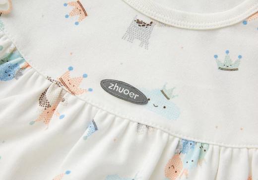 【长袖肩开套装】宝宝软萌0-5岁外穿内搭两用核心肩开设计穿脱不卡头 商品图4