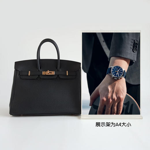 【98新】Hermes爱马仕Birkin系列H057208CD89黑金Togo皮Birkin 25铂金包手提包女士 011225TB08 商品图12