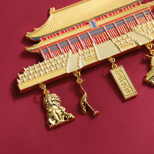 【故宫百周年冰箱贴】纪念限定款故宫太和殿挂坠金属冰箱贴 商品图7