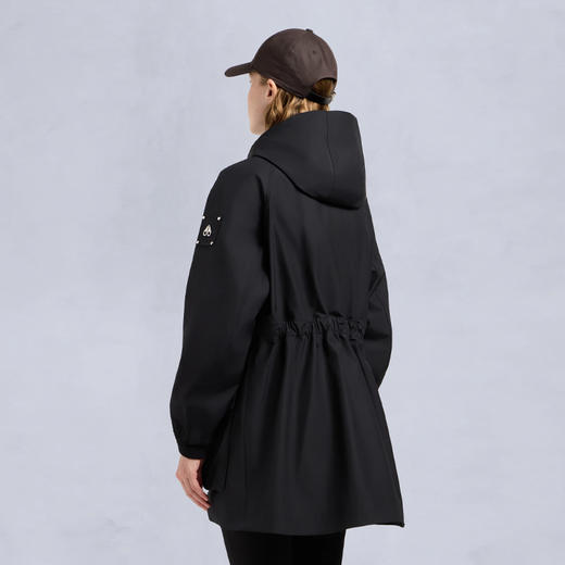 MOOSE KNUCKLES 女士金属驼鹿指节徽标连帽羽绒服 黑色 M35LP216H 1768 商品图6