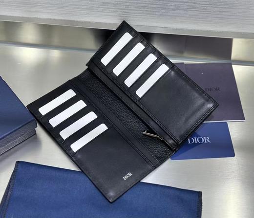 迪奥 黑色 Gravity 印花效果皮革 钱包 卡包（LZ ） 商品图4
