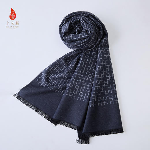 SAINTJOY/上久楷 拉绒围巾  真丝拉绒长巾  WJ3J025210001 商品图2