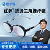 憩尔目作业镜NEARDOT近用棱雾镜 红养远近三用理疗镜儿童眼镜近视防控小学生上网课看手机远用、近用、雾视训练(已近视专用，可定制度数) 商品缩略图0