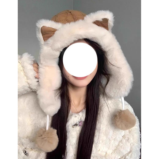 裁缝学苑AS607雷锋帽子纸样女装新款防风防寒保暖护耳毛绒帽子样板 商品图3