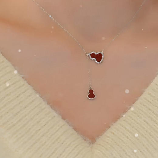 气质百搭红色福禄项链-纪念日百货门店同款167750356 商品图3