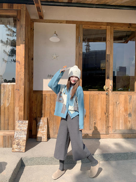 <曾小咸推荐>现货秒杀 ！微信超特价！韩系拼布提花毛衣 日常219.99 立减90 秒杀129.99！！ 商品图10