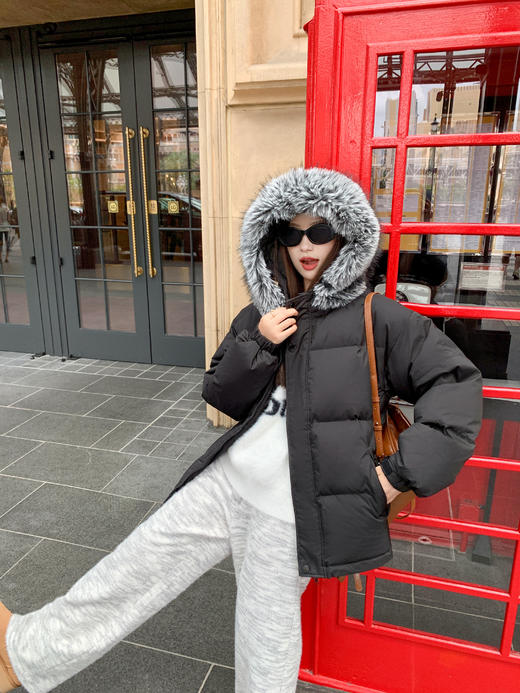 <曾小咸推荐>现货秒杀 ！微信超特价！可拆卸连帽羽绒服 日常589.99 立减190 秒杀399.99！！条纹开衫 秒杀89.99！！ 商品图7