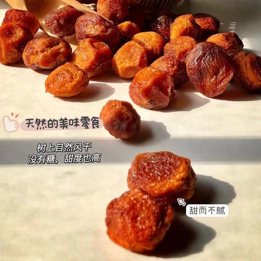 【吊干杏】新疆32四团吊干杏，不加一丁点糖，自然成熟，风干于树，清洗晾晒后，Q弹香糯，好像在吃杏子味的QQ软糖，越吃越上瘾！ 商品图5