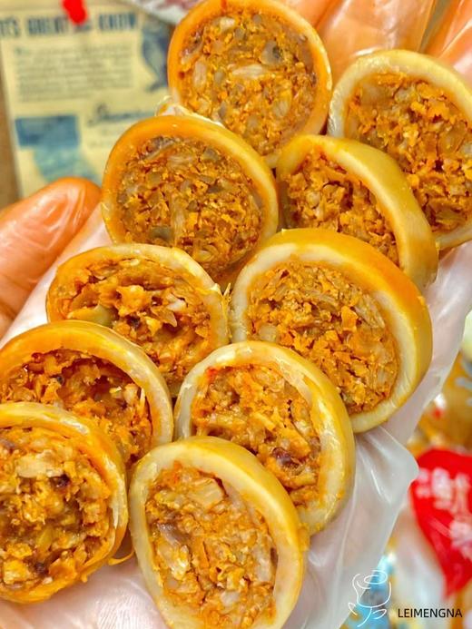 这才是真・鱿鱼仔🦑来自深海的宝藏美食🌊29.9💰18枚装【鱿鱼仔】😍馅料饱满 ✅深海鲜鱿制作🐙+低温烘烤不油不腻🌡️用料足，一口下去满满肉馅 商品图2