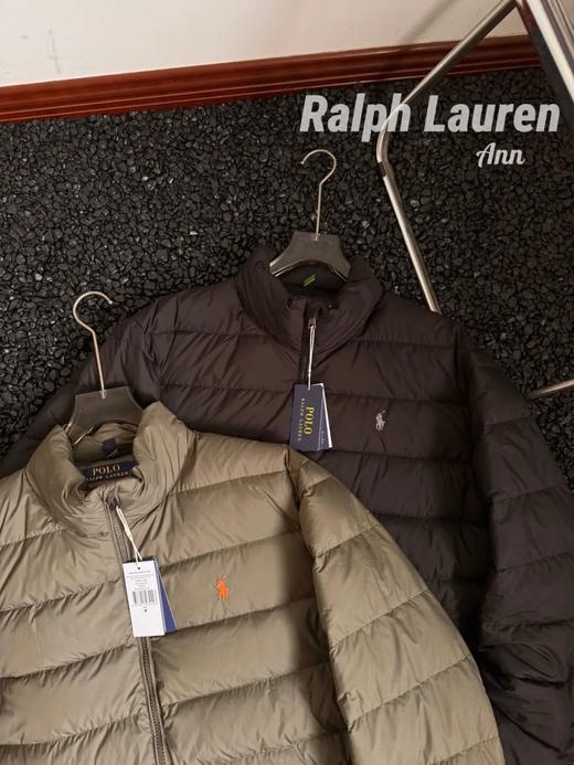 拉夫家刺绣小马立领纯色羽绒服 商品图4