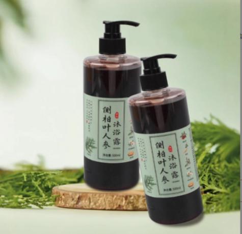 平价优选：植物原浆侧柏叶人参植物熬煮洗护草本浓郁沐浴露500ml【潮抱】 商品图0