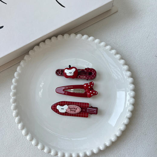 HY萌宠红色多款组合夹发夹-纪念日百货门店同款167997682 商品图4