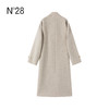 N°28 2025秋冬新款羊毛呢大衣女中长款通勤风显瘦韩版气质毛呢外套8855A1D580  商品缩略图3