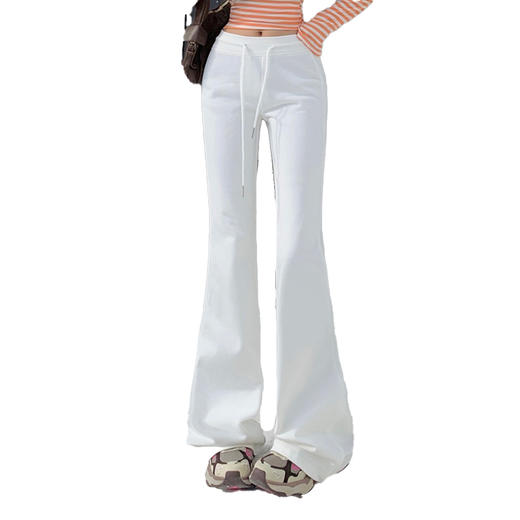 【加绒加厚】罗蒙秋冬款女士运动卫裤加绒显瘦保暖休闲长裤 商品图6