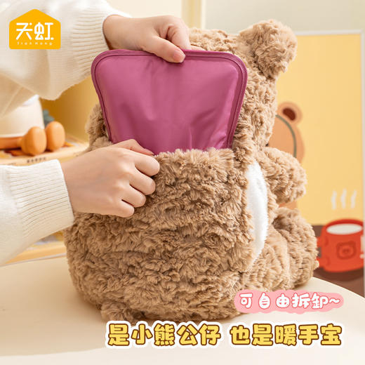 【新年礼物】天虹国标电热水袋卡通电热暖手宝 水电分离可拆卸防爆暖手袋 商品图3