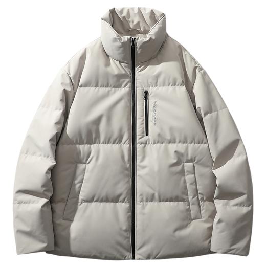 D121327绗缝户外运动休闲纯色立领拉链款羽绒服 商品图7