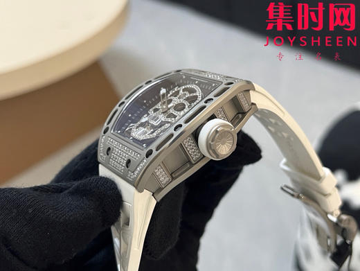 理查德米勒 RM052骷髅满天星 钻圈款 男士腕表 搭载定制一体手动上链机械机芯 商品图5