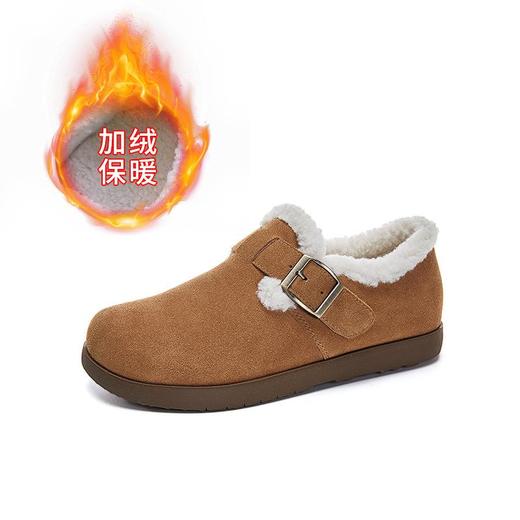 真皮雪地靴女2025冬季新款加绒保暖棉鞋女复古女鞋休闲百搭小白鞋 商品图3
