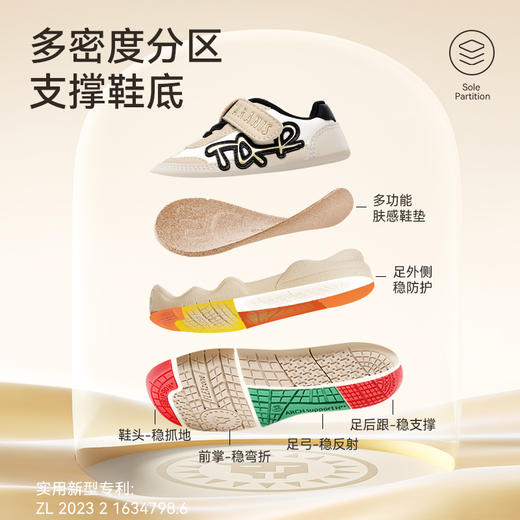 泰兰尼斯稳稳鞋pro秋季新款童鞋学步鞋男宝宝防滑机能鞋女童鞋子T26T4C5640/T26X4C5640-3 商品图2