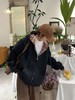 🔥🔥加绒厚款【内里颗粒绒】宽松大版（内里拼格子）连帽休闲卫衣拉链外套-喜出 商品缩略图1