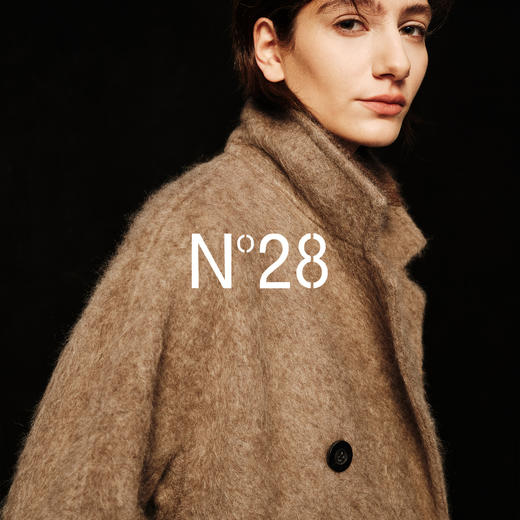 N°28【N+轻奢】100牦牛绒毛呢大衣女秋冬双排扣长款过膝呢子外套8855A1D872 商品图3