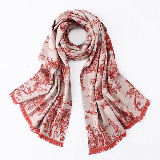 青云染ClouDyeing[绒雾]真丝拉绒百分百桑蚕丝围巾披肩 商品图8