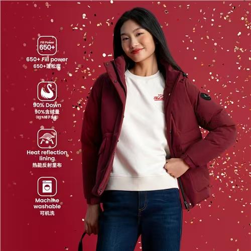 佐丹奴女装25年新款索罗娜防水防风品质鹅绒外套05375632 商品图0