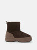 Moon Boot - Mb Mezzaluna Mid Boot - Dark Brown - 女装 - 雪地靴 - 深棕色 商品缩略图0