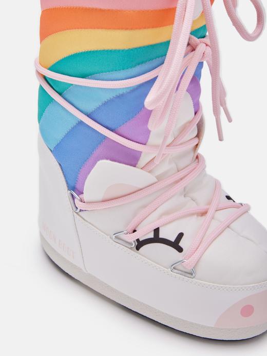 Moon Boot - Mb Icon Unicorn - White/Multicolor - 童装 - 雪地靴 - 白色/彩虹色 商品图2