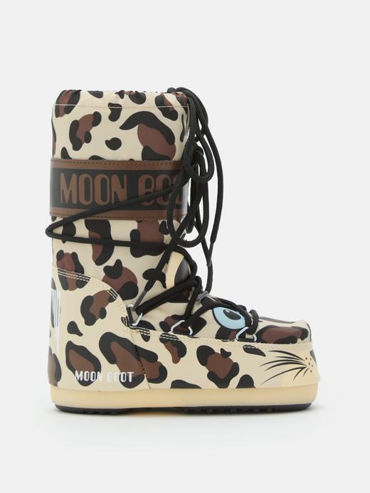Moon Boot - Mb Icon Animal - Leopard - 童装 - 雪地靴 - 豹纹 商品图0