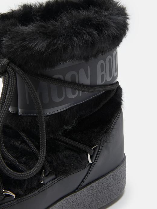 Moon Boot - Mb Ltrack Faux Fur Wp - Black - 女装 - 雪地靴 - 黑色 商品图3