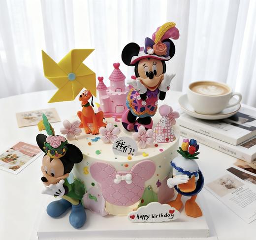 迪士尼米奇唐老鸭崔茜玩偶卡通蛋糕-低糖处理无添加 商品图1