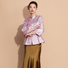 A60732 新中式提花外套搭配旗袍可穿2025秋冬新款妈妈显瘦气质上衣 商品缩略图2