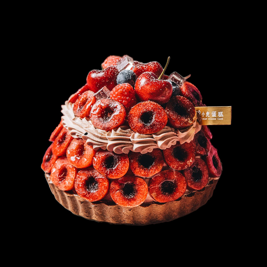 智利车厘子海盐奶盖派