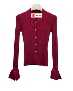 女款高弹力修身针织开衫 可配套装ho