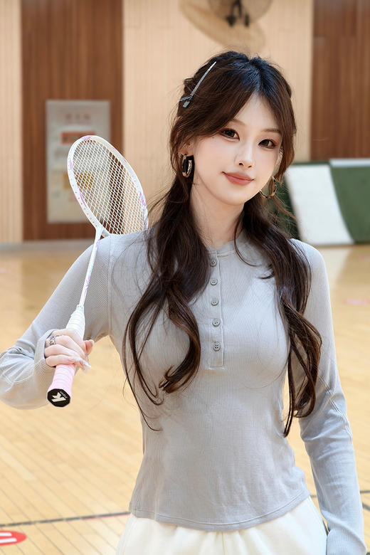 逸红颜明月优选 #lulu长袖亨利领上衣【自在衫】轻薄软肤的兰精莫代尔，超超超舒适，日常运动都能打！ 商品图2