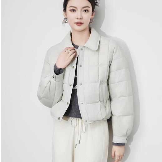 「高货wl」全新升级【铂金会员367/天猫499/差价132】(03007)洛诗琳气质轻薄羽绒服2025冬季简约时髦保暖防风短款外套 商品图0