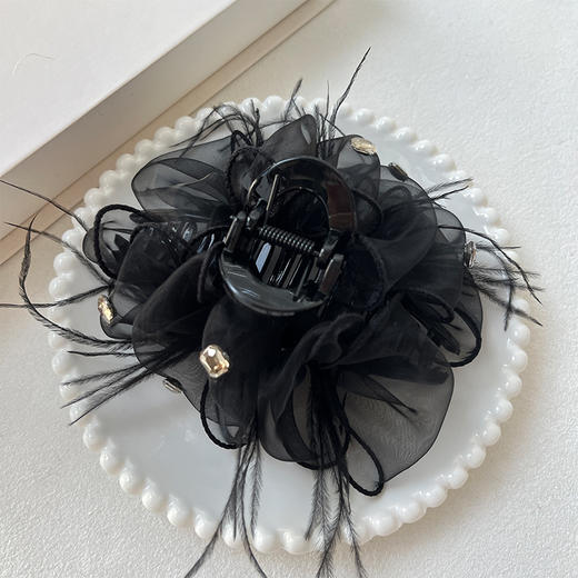 四季纱羽毛钻饰抓夹-纪念日百货门店同款168043477 商品图0