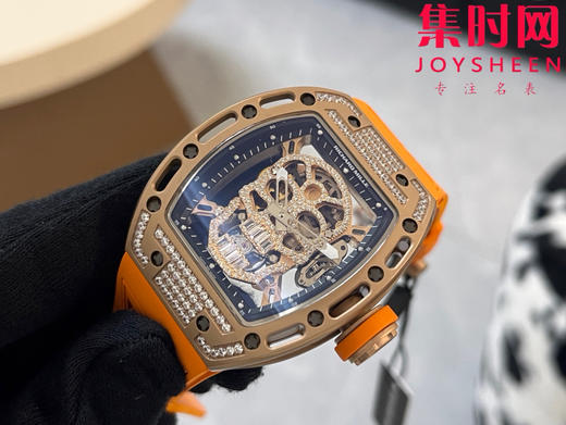 理查德米勒 RM052骷髅满天星 钻圈款 男士腕表 搭载定制一体手动上链机械机芯 商品图3