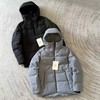D121307秋冬款男士中量热压鹅绒夹克防风防泼水连帽羽绒服 商品缩略图0
