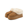 伊伴冬季复古美拉德色系蓬松毛边雪地靴B25762150 商品缩略图5